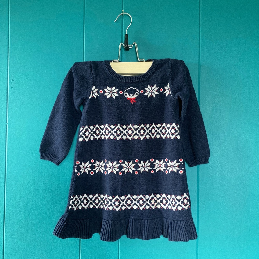 Gymboree 18-24 months Navy Sweater Dress